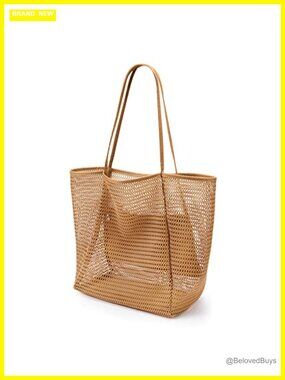 Beach Mesh Tote Bag Foldable Hobo 23L Summer Nylon